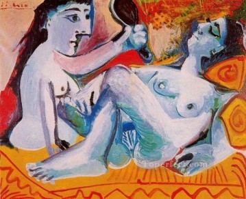 Les deux amies 1965 Cubist Oil Paintings